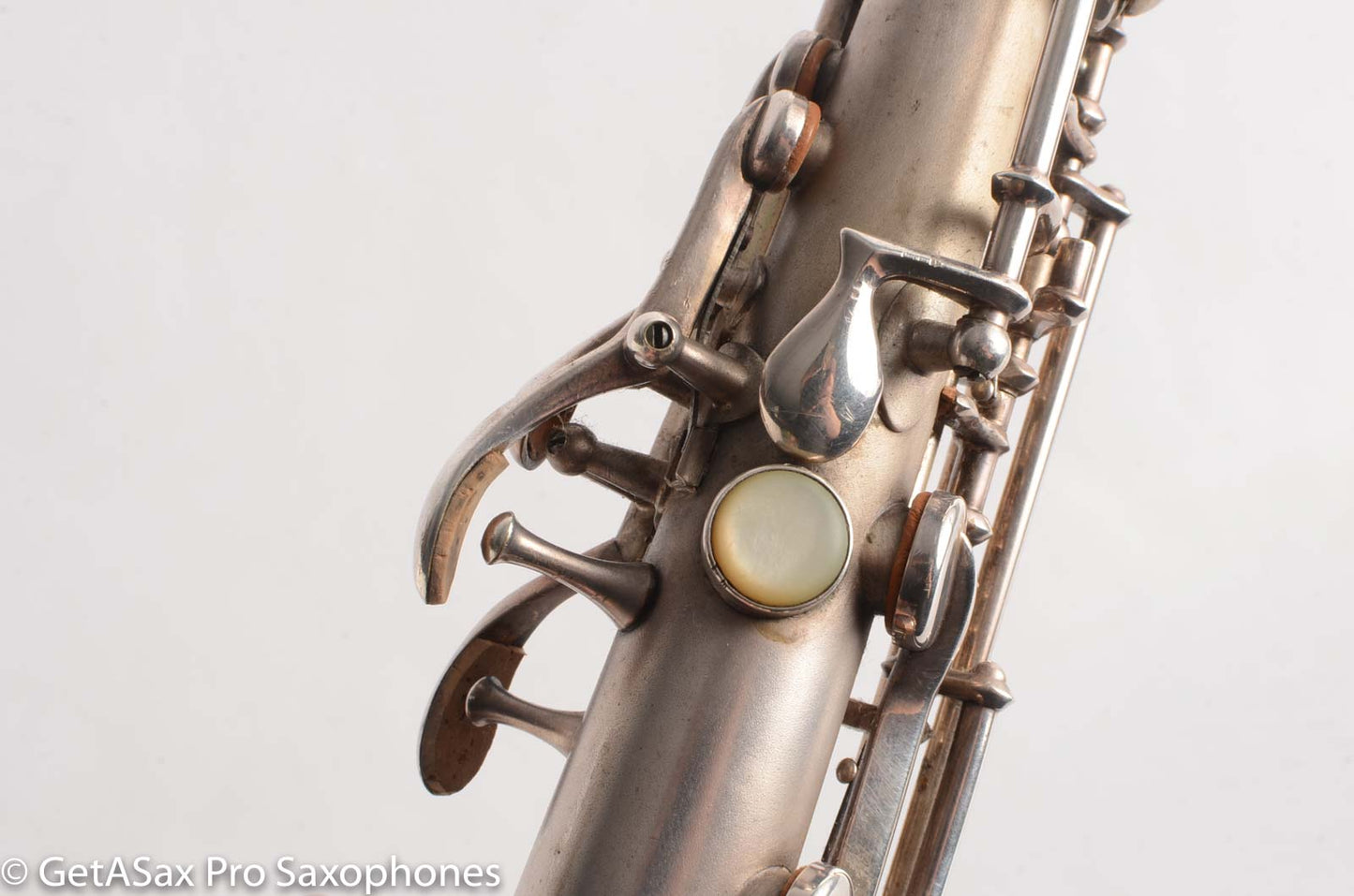 Buescher True Tone Soprano 209k Original Silver Plate old (orig?) pads Great Potential