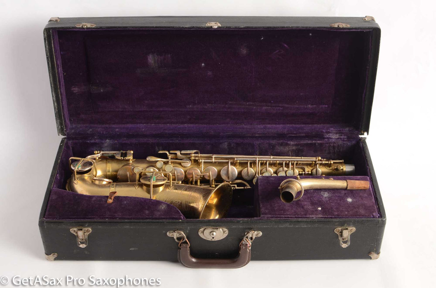 Buescher True Tone Alto Saxophone 202609 Original Gold Plate Very Good Condition