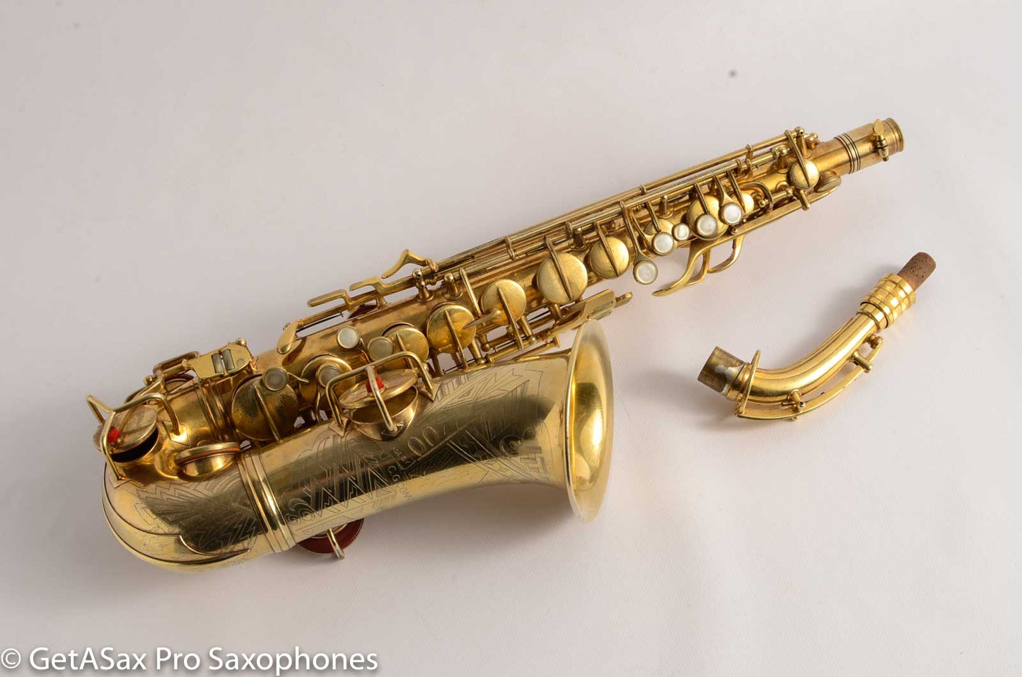 Conn 6M Transitional Art Deco Burnished Gold Plate Alto Saxophone The Best!