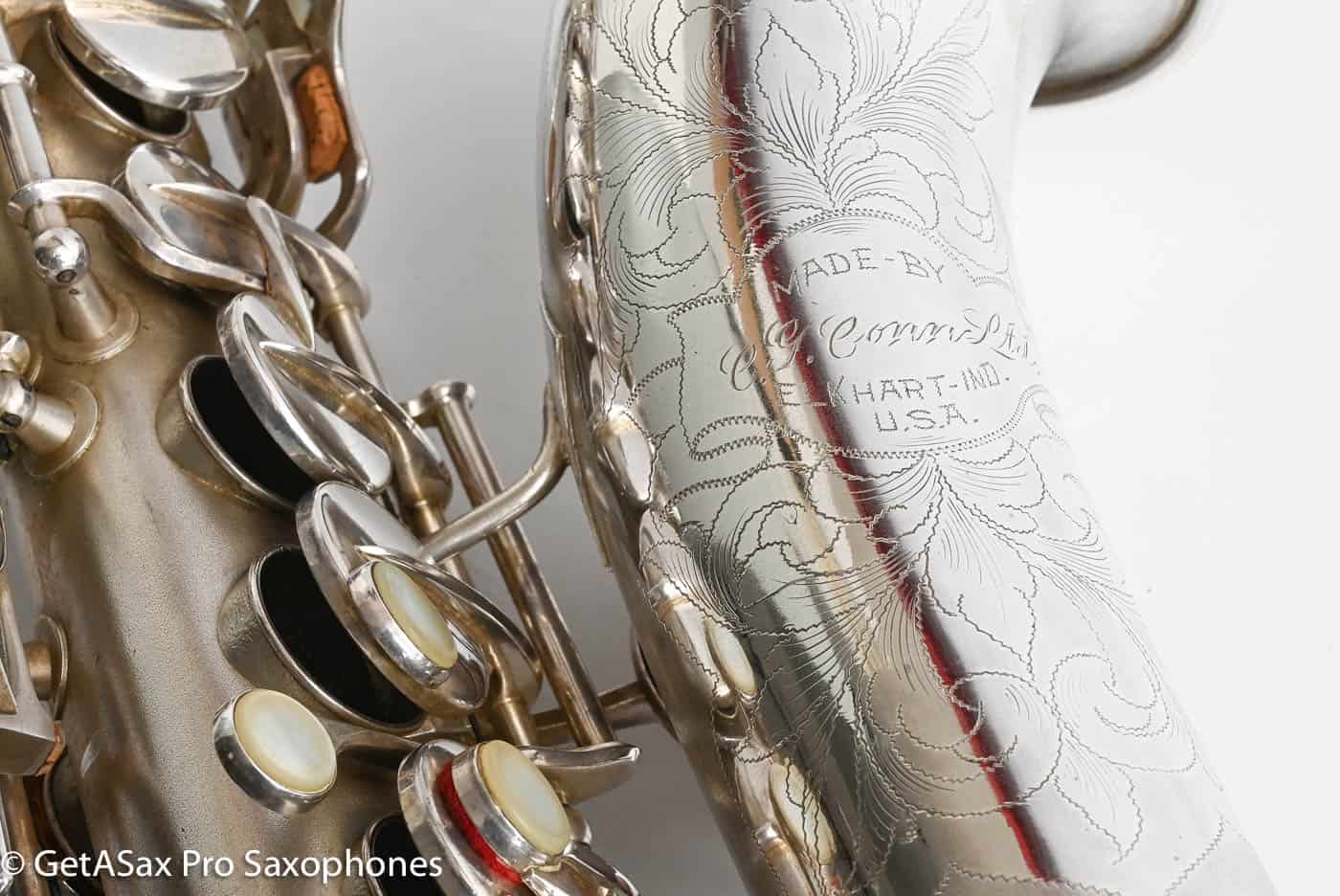 Conn F Mezzo Soprano Original Silver Plate Very Good Condition Old Pads 213965