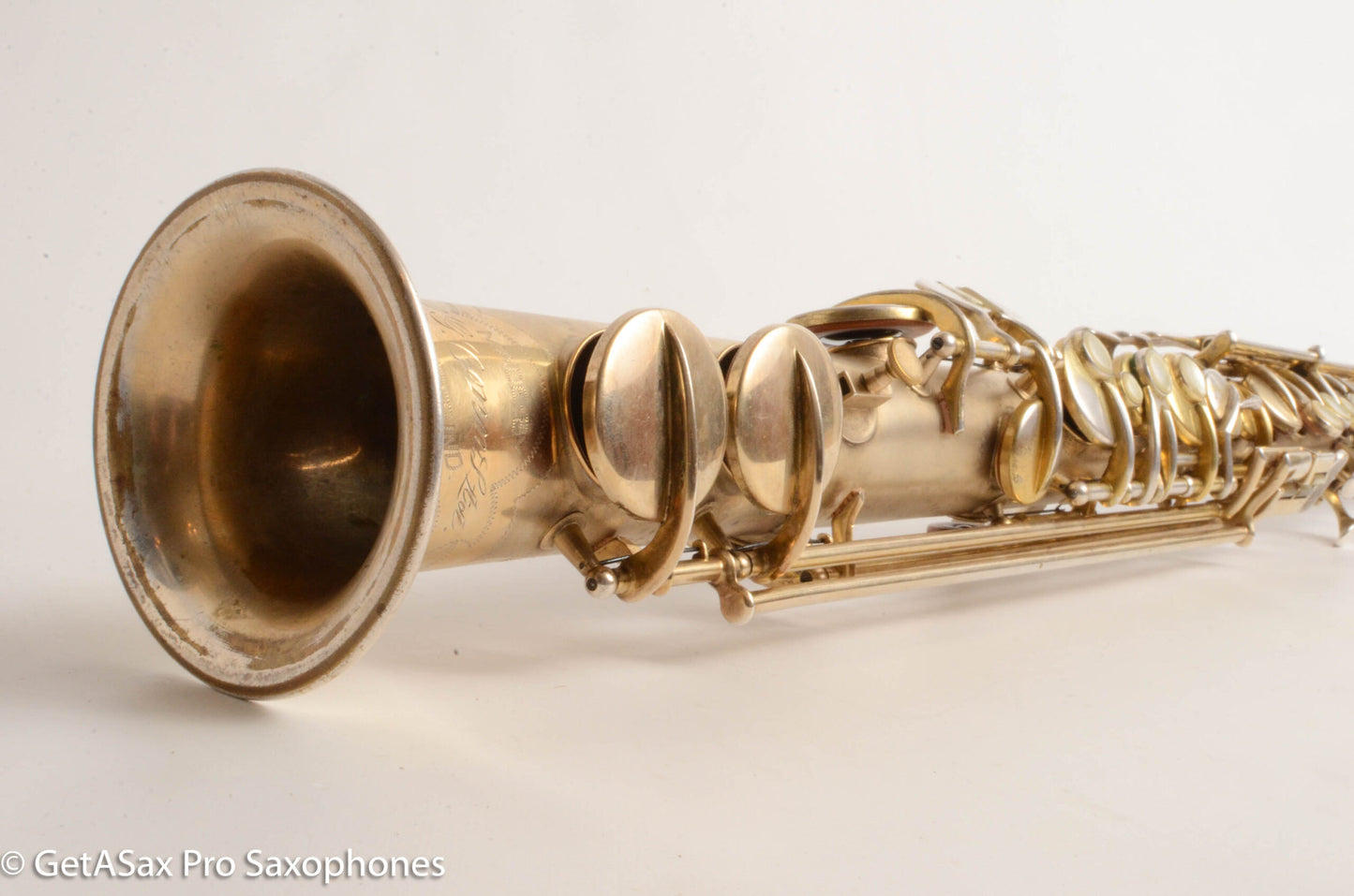Conn New Wonder II Soprano Original Gold Plate Overhauled with Mods Front F 199071