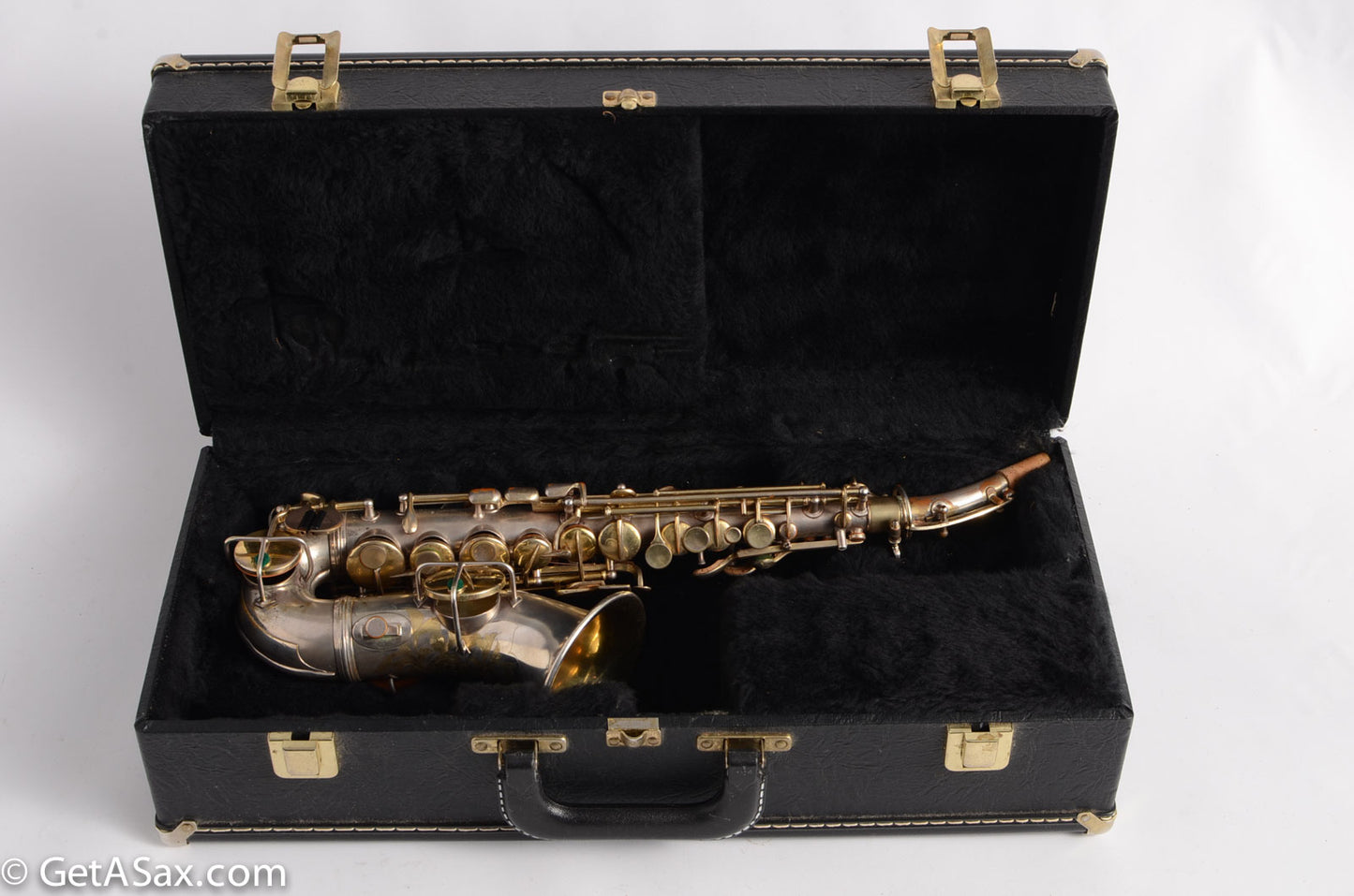 Conn Curved Soprano Silver with Gold Keys to High F