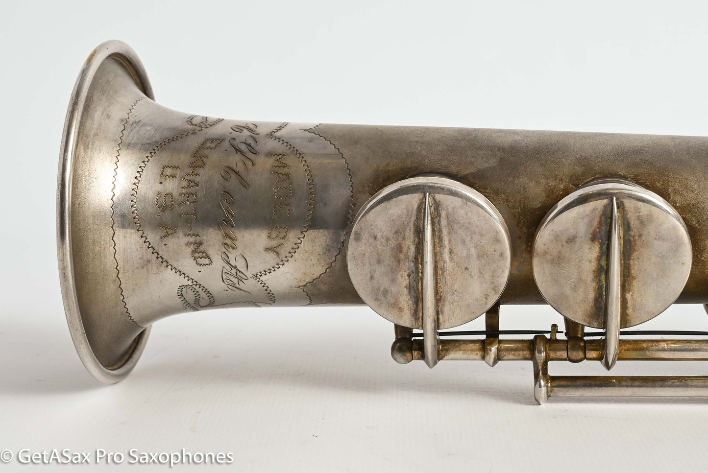 Conn Stretch Soprano Original Silver Plate Nice! Needs Overhaul 228891