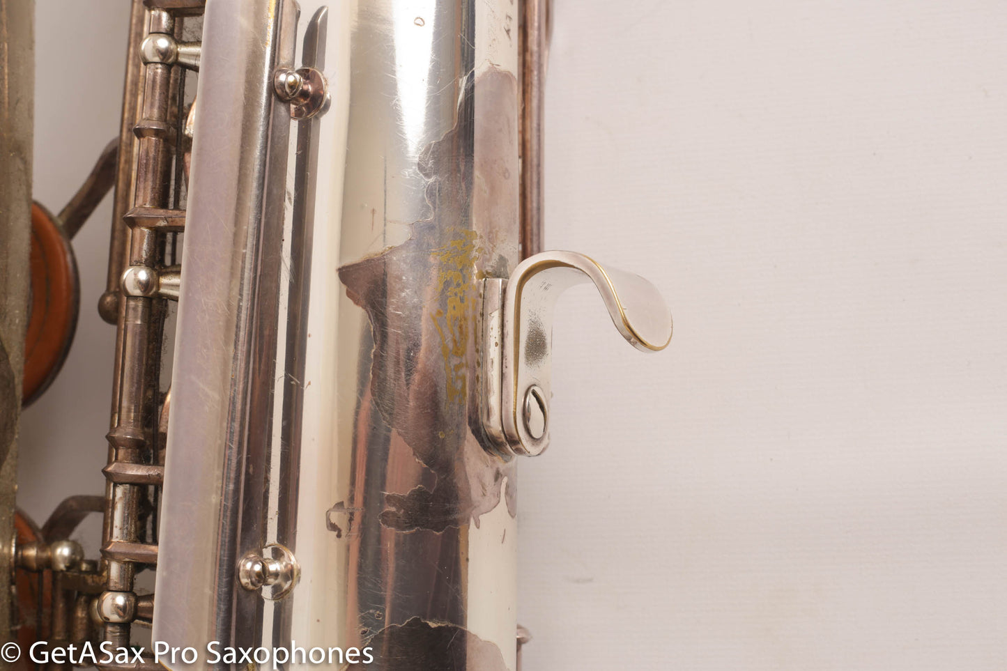 Couf Superba 1 Tenor Rare Original Silver Plate Early Serial Big Player! 65988