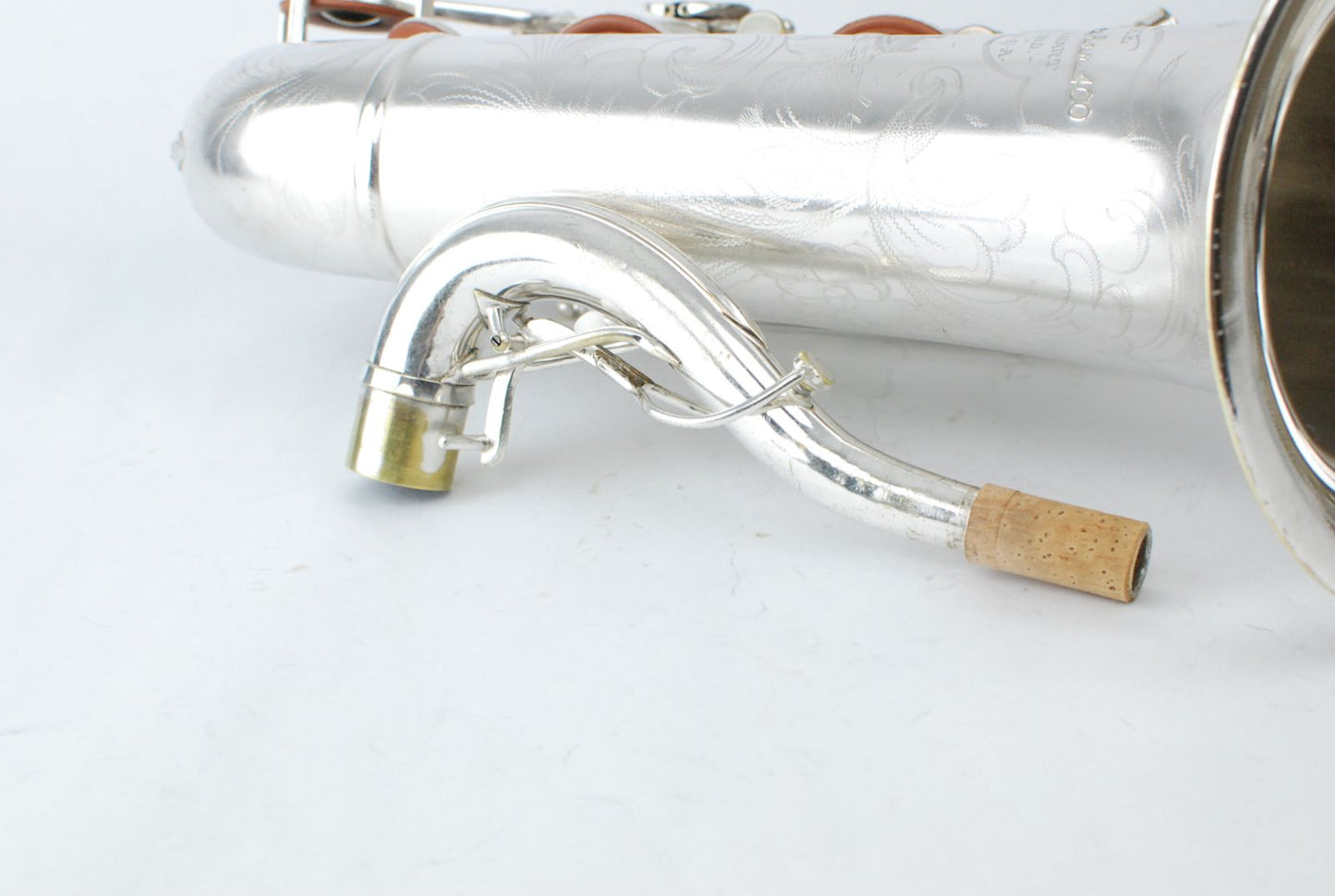 Buescher 400 Top Hat and Cane Tenor Silver! 298xxx