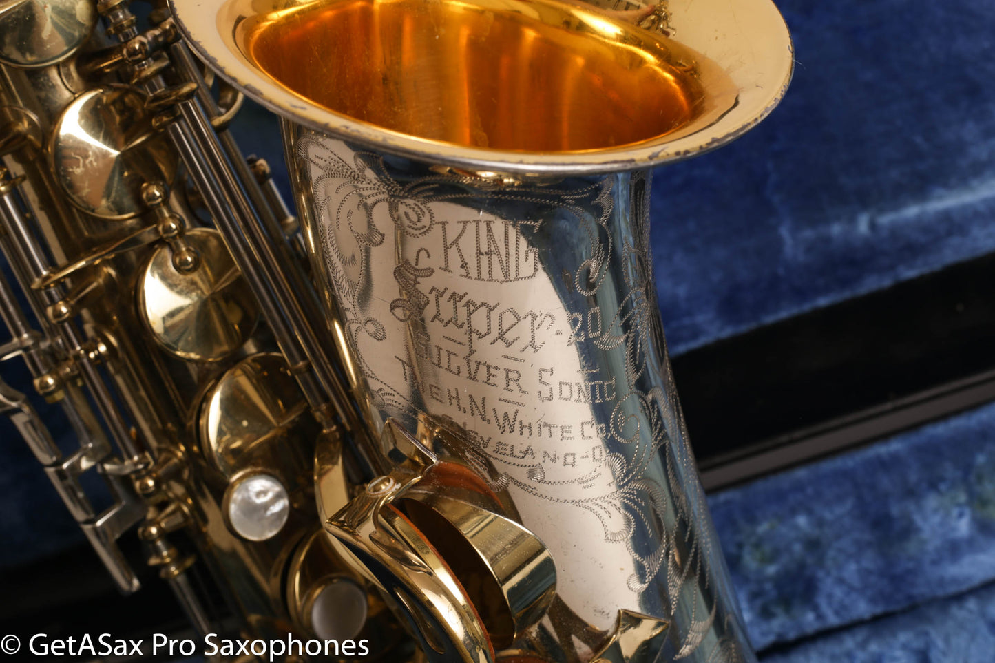 King SilverSonic Super 20 Alto Saxophone Original Lacquer Excellent Condition 411063