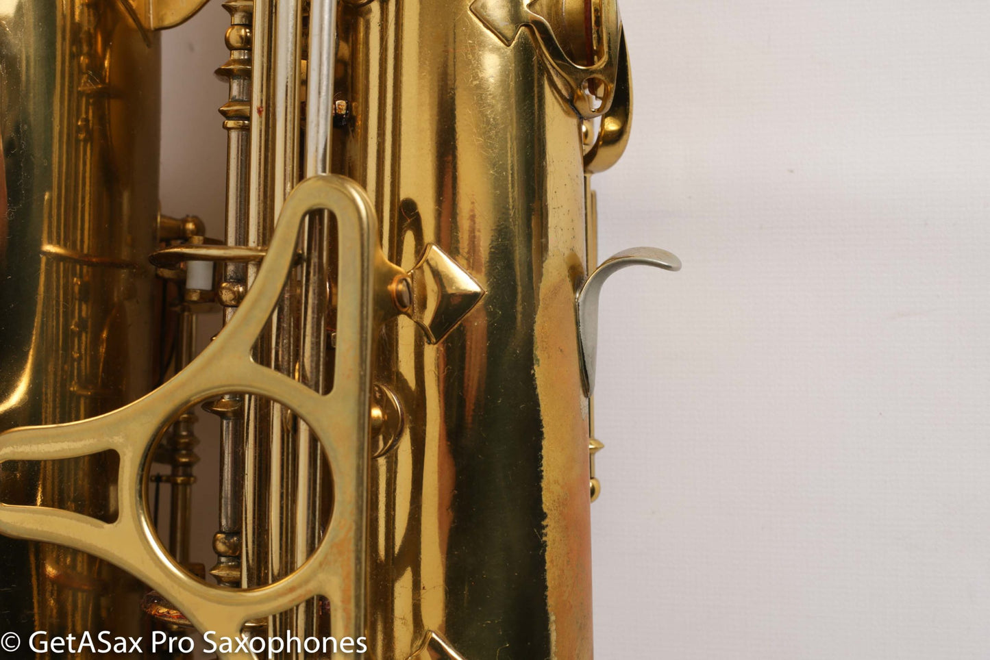 King Super 20 Tenor Full Pearls Silver Neck Good Shape Relacquer Old Pads Great Deal 298205
