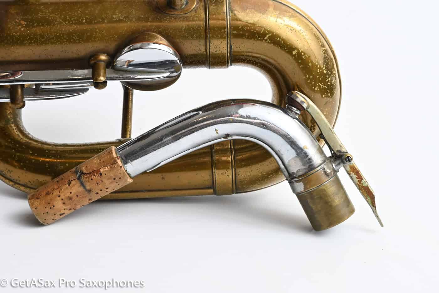 Buescher True Tone Selmer Stencil Baritone Low Bb Reunion Blues Case 125979