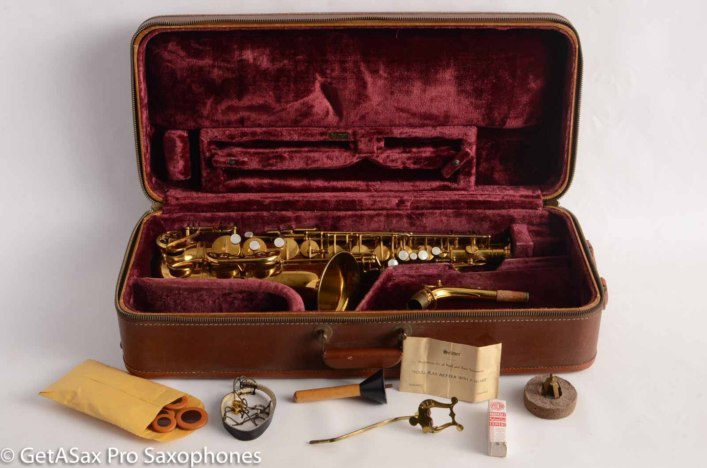 Selmer Super Balanced Action Alto Saxophone 41881 Euro Very Clean Condition Chesterfield Case