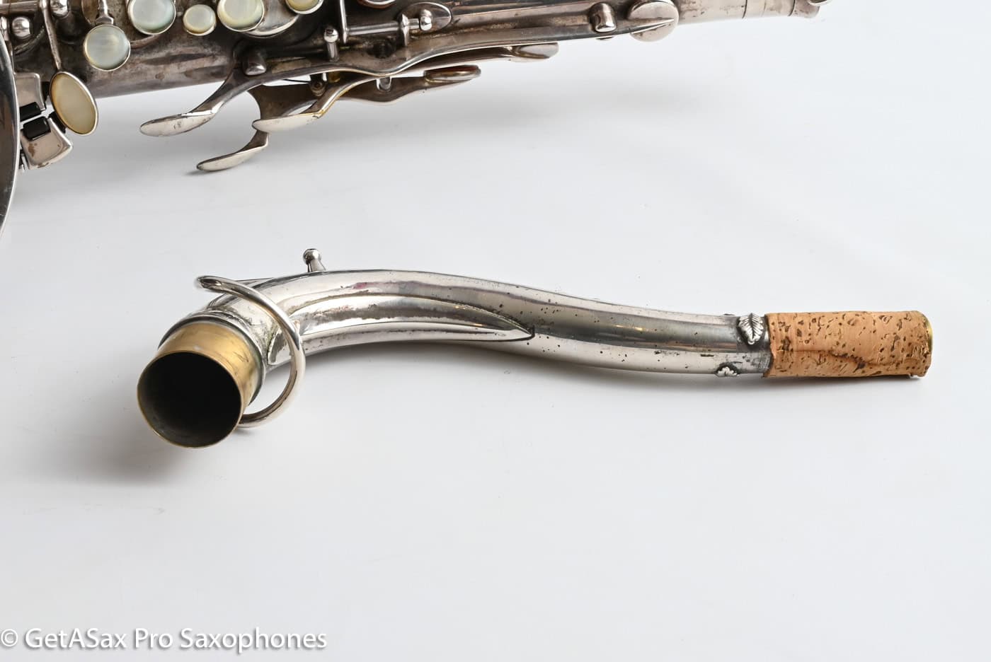 Selmer SBA Tenor 1954 Replated Silver Plate Played a LOT 54349