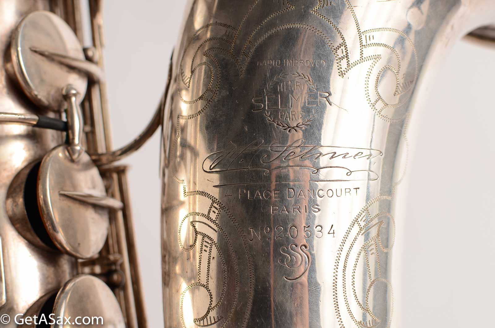 Selmer Radio Improved Tenor Original Silver Plate from 1935 – GETASAX