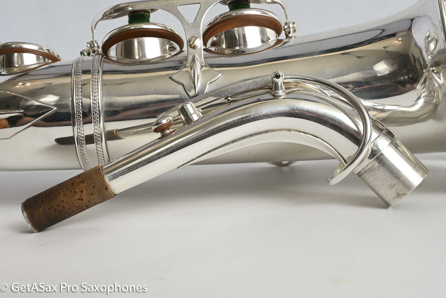 Selmer SBA Alto Near Mint Original Silver Plate Recent Overhaul 42573