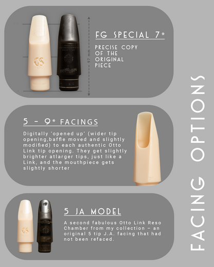 GS RESO Tenor Saxophone Mouthpiece - Dark, Spread, Lush
