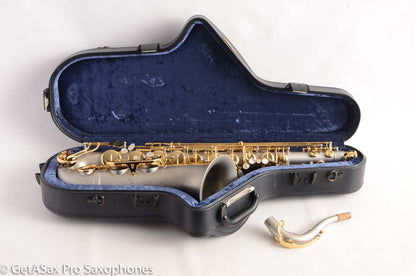 Borgani Joe Lovano Pearl Silver Tenor Saxophone Excellent Condition 19626 – Sounds like a Conn!