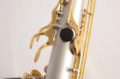 Borgani Joe Lovano Pearl Silver Tenor Saxophone Excellent Condition 19626 – Sounds like a Conn!