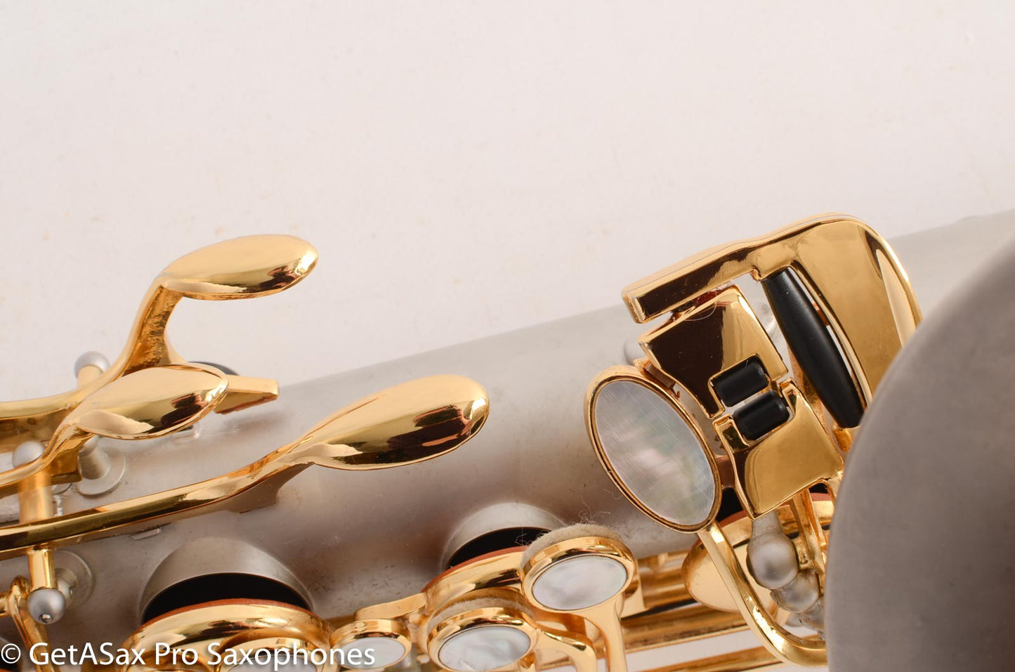 Borgani Joe Lovano Pearl Silver Tenor Saxophone Excellent Condition 19626 – Sounds like a Conn!