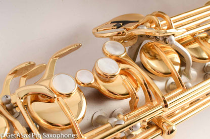 Borgani Joe Lovano Pearl Silver Tenor Saxophone Excellent Condition 19626 – Sounds like a Conn!