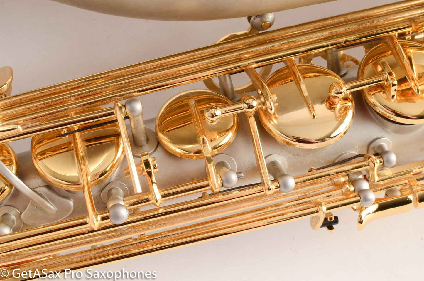 Borgani Joe Lovano Pearl Silver Tenor Saxophone Excellent Condition 19626 – Sounds like a Conn!