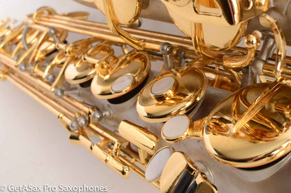 Borgani Joe Lovano Pearl Silver Tenor Saxophone Excellent Condition 19626 – Sounds like a Conn!