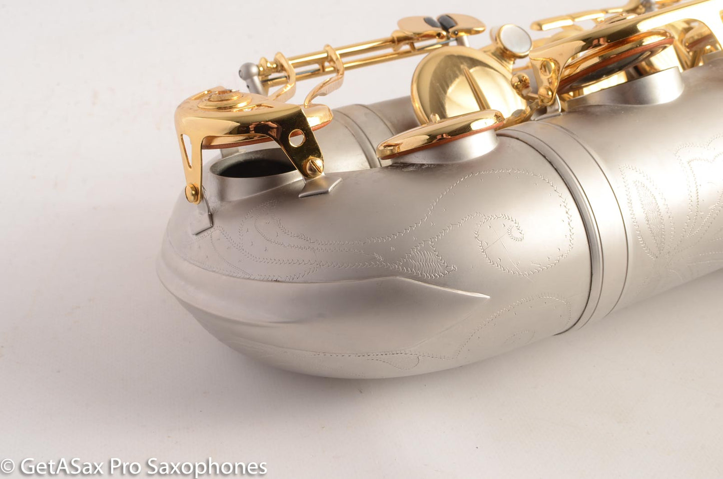 Borgani Joe Lovano Pearl Silver Tenor Saxophone Excellent Condition 19626 – Sounds like a Conn!