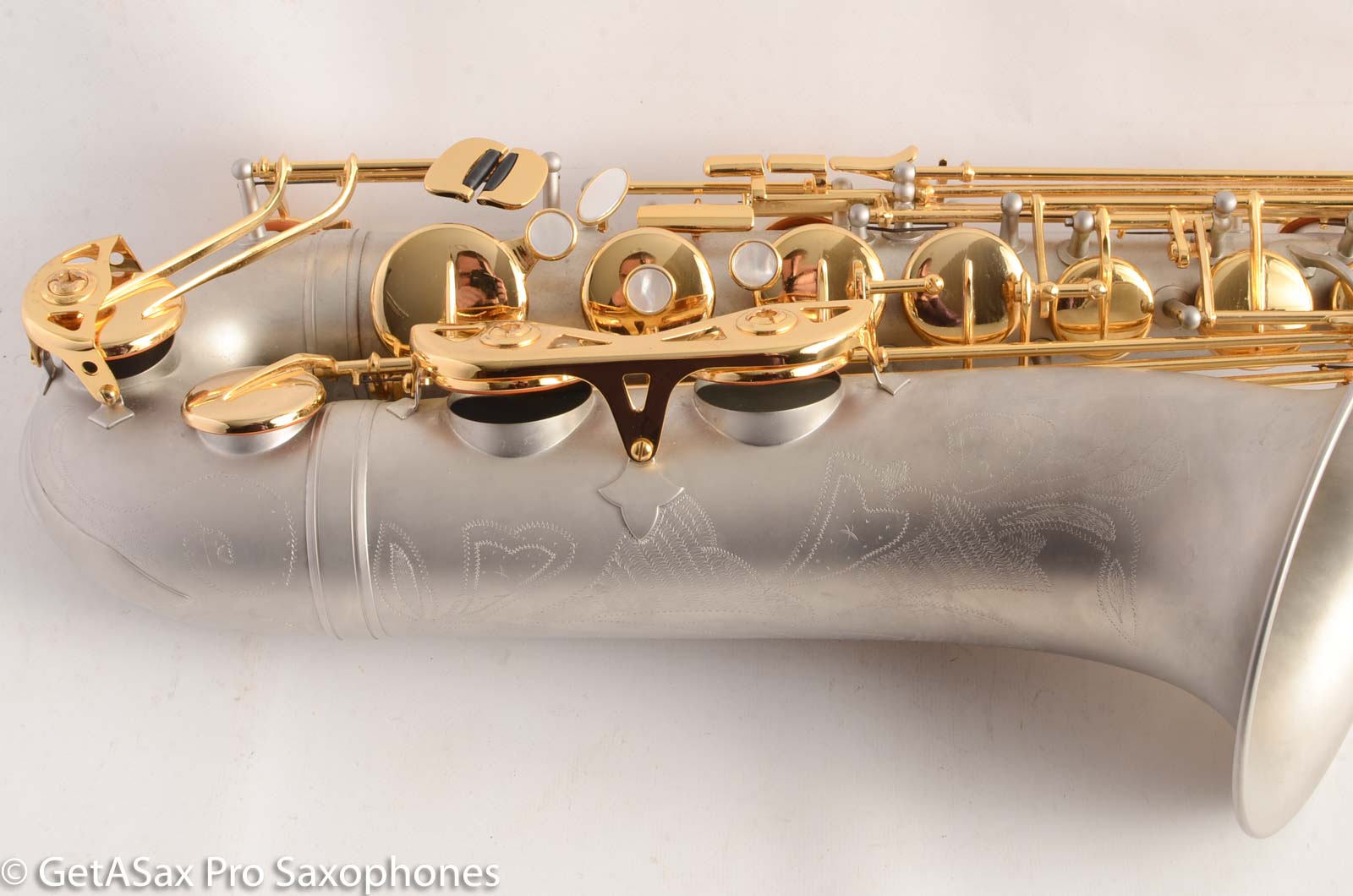 Borgani Joe Lovano Pearl Silver Tenor Saxophone Excellent