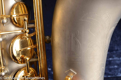 Borgani Joe Lovano Pearl Silver Tenor Saxophone Excellent Condition 19626 – Sounds like a Conn!