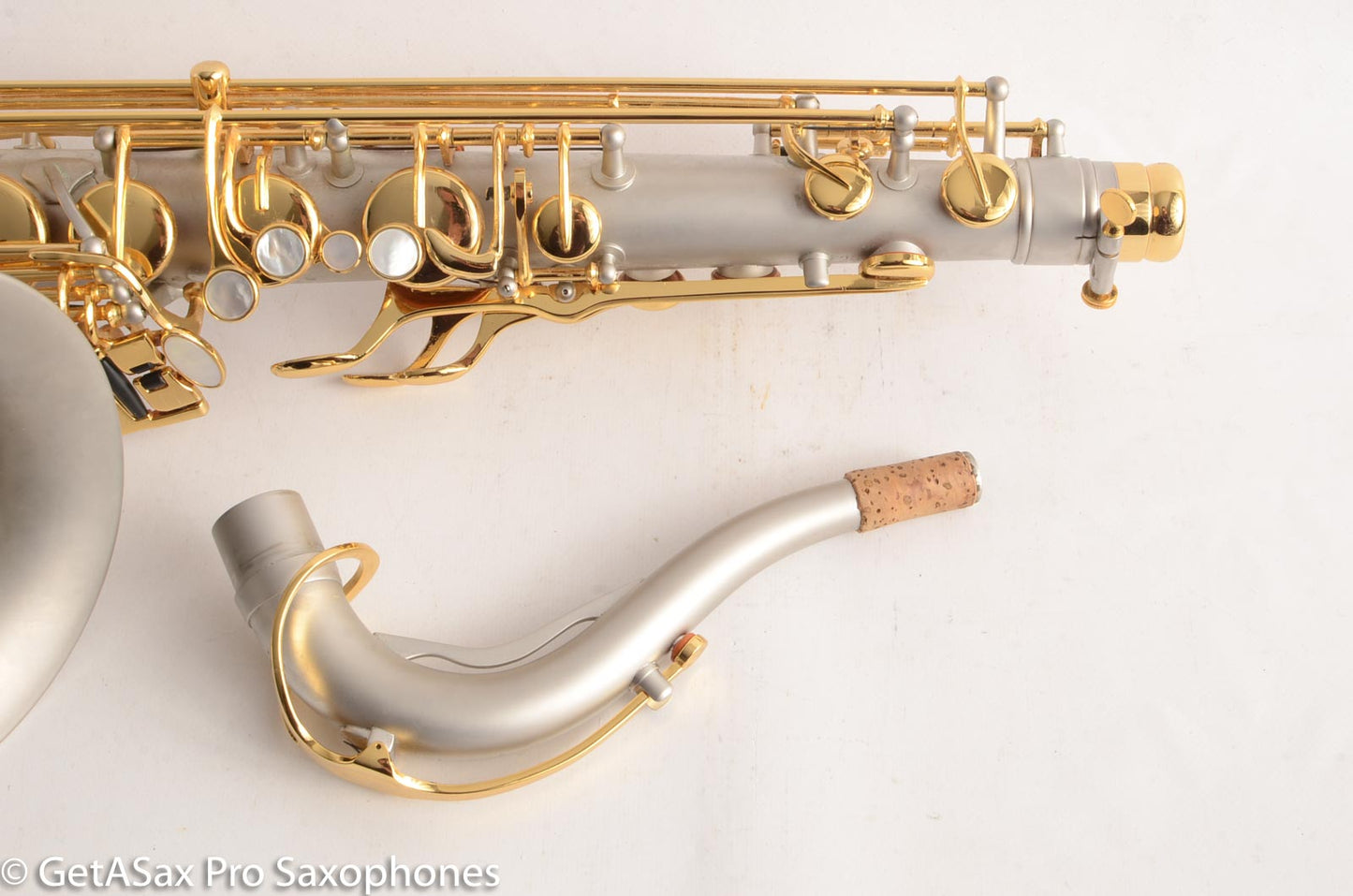 Borgani Joe Lovano Pearl Silver Tenor Saxophone Excellent Condition 19626 – Sounds like a Conn!