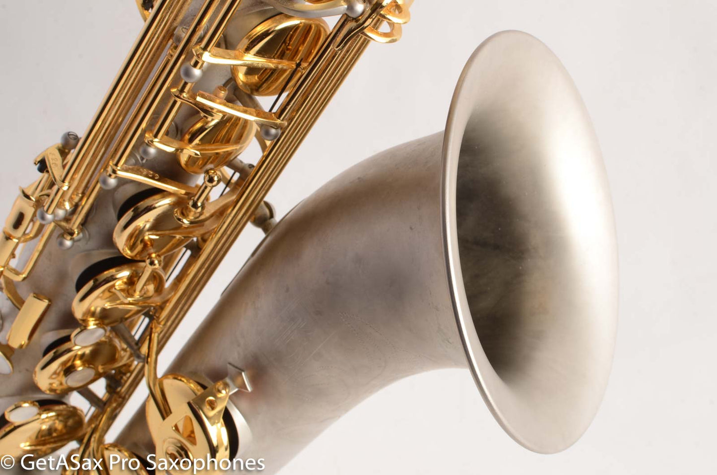 Borgani Joe Lovano Pearl Silver Tenor Saxophone Excellent Condition 19626 – Sounds like a Conn!