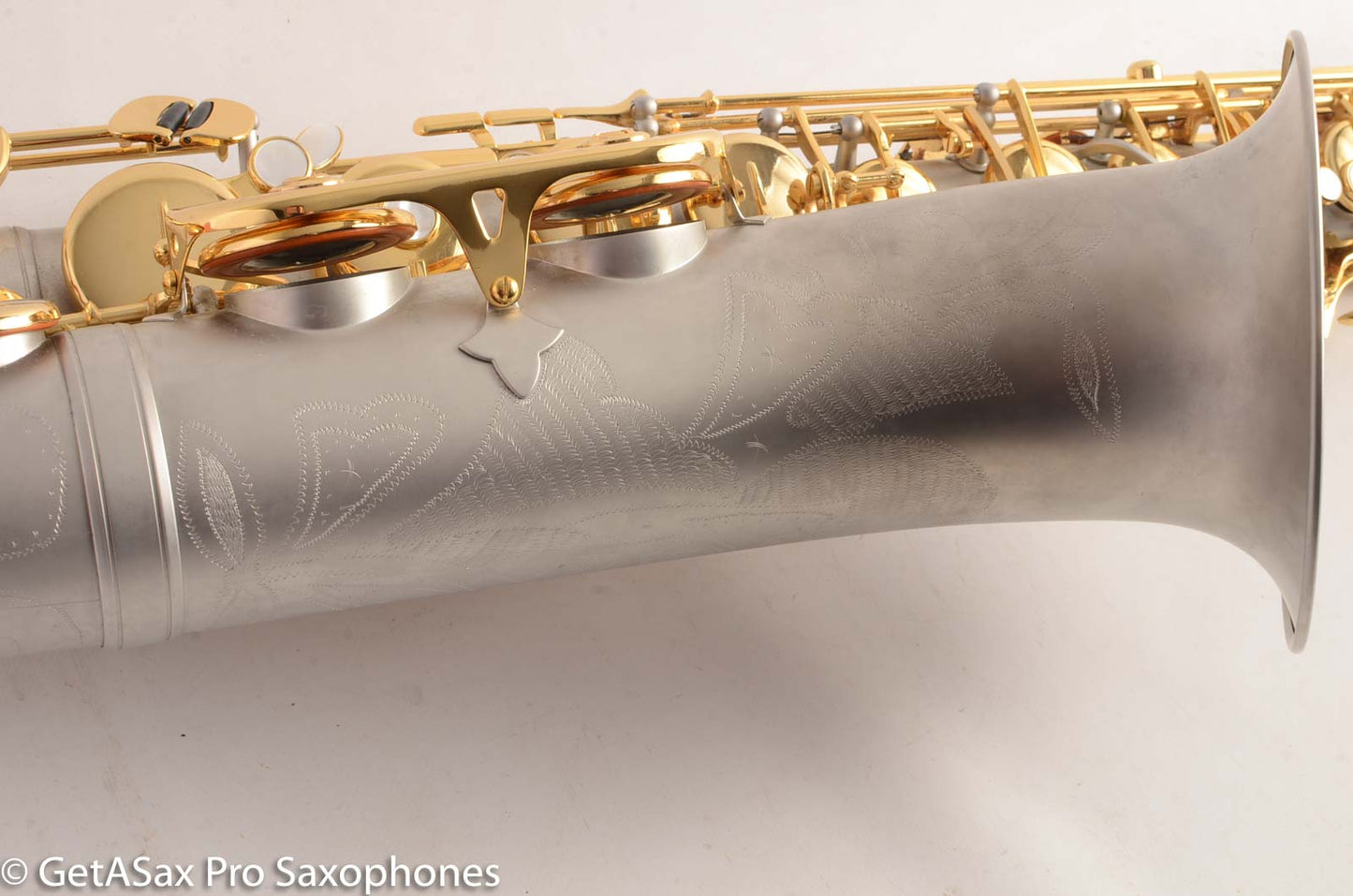 Borgani Joe Lovano Pearl Silver Tenor Saxophone Excellent Condition 19626 – Sounds like a Conn!