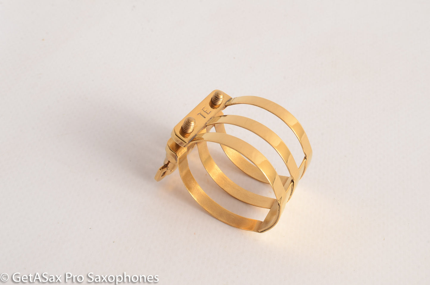 Brilhart BB Screws Tenor Three Band Ligature Rare! Fresh Gold Plate