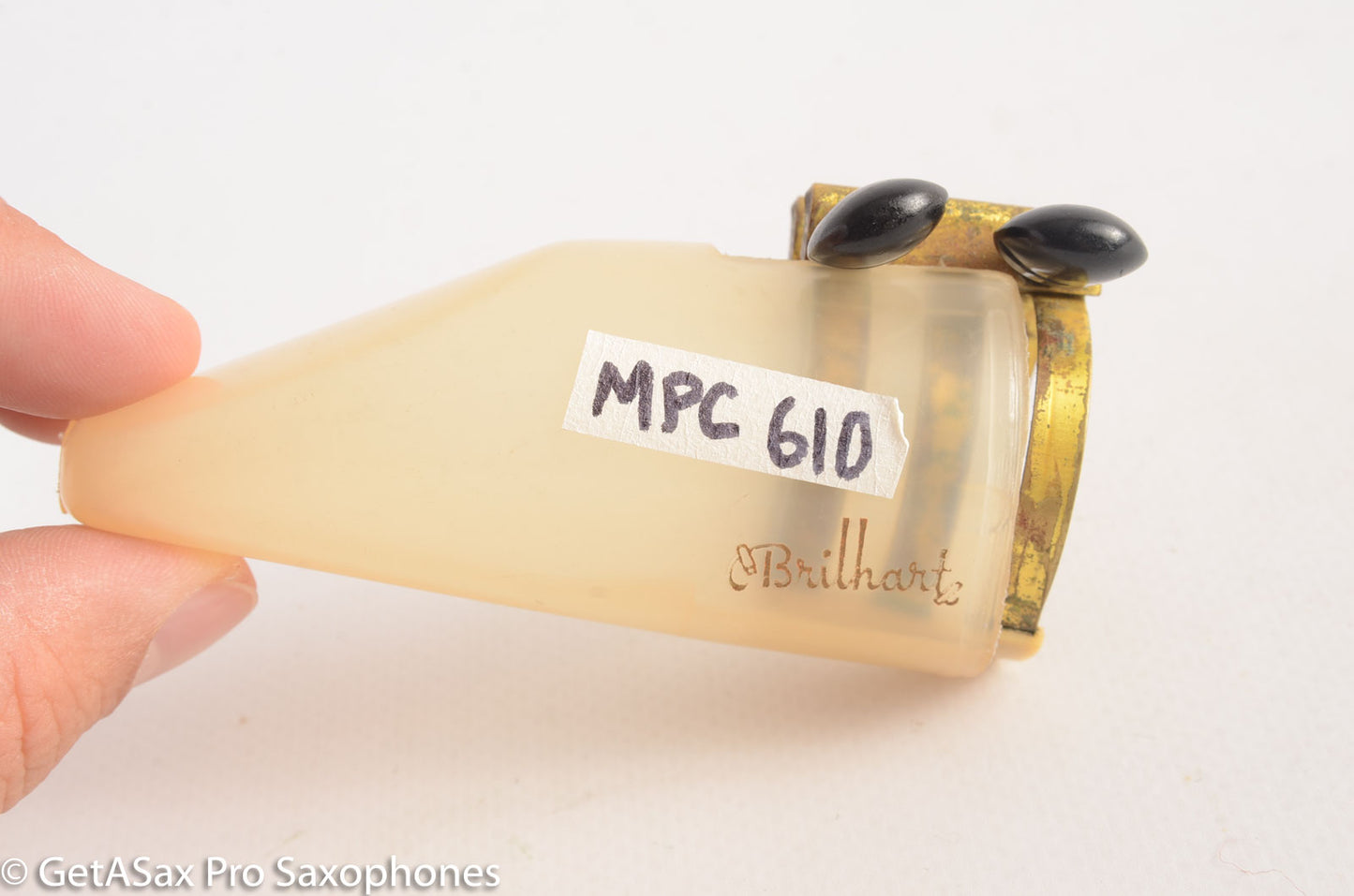 Brilhart Vintage Alto Ligature and Cap for Hard Rubber Alto Mouthpieces: Selmer, Meyer etc. MPC 610