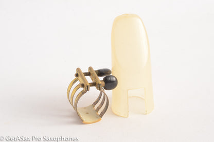 Brilhart Vintage Alto Ligature and Cap for Hard Rubber Alto Mouthpieces: Selmer, Meyer etc. MPC 610