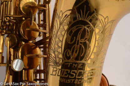 Buescher Big B Alto Saxophone Original Lacquer Good Condition 324407