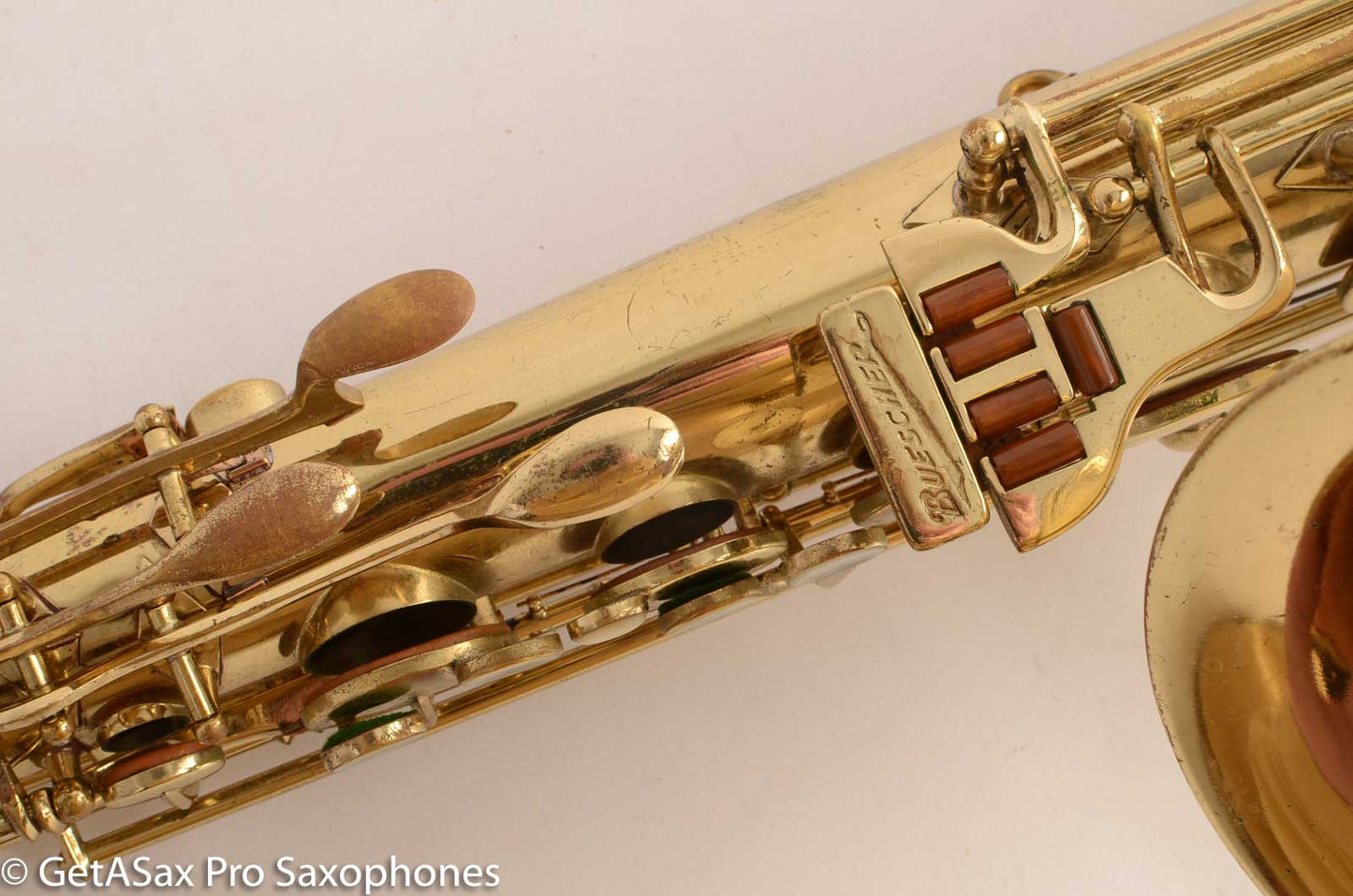 Buescher Aristocrat Tenor Saxophone 156 Relacquered Good Shape 351021