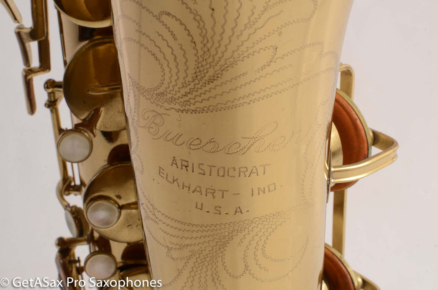 Buescher Aristocrat Tenor Saxophone 156 Relacquered Good Shape 351021