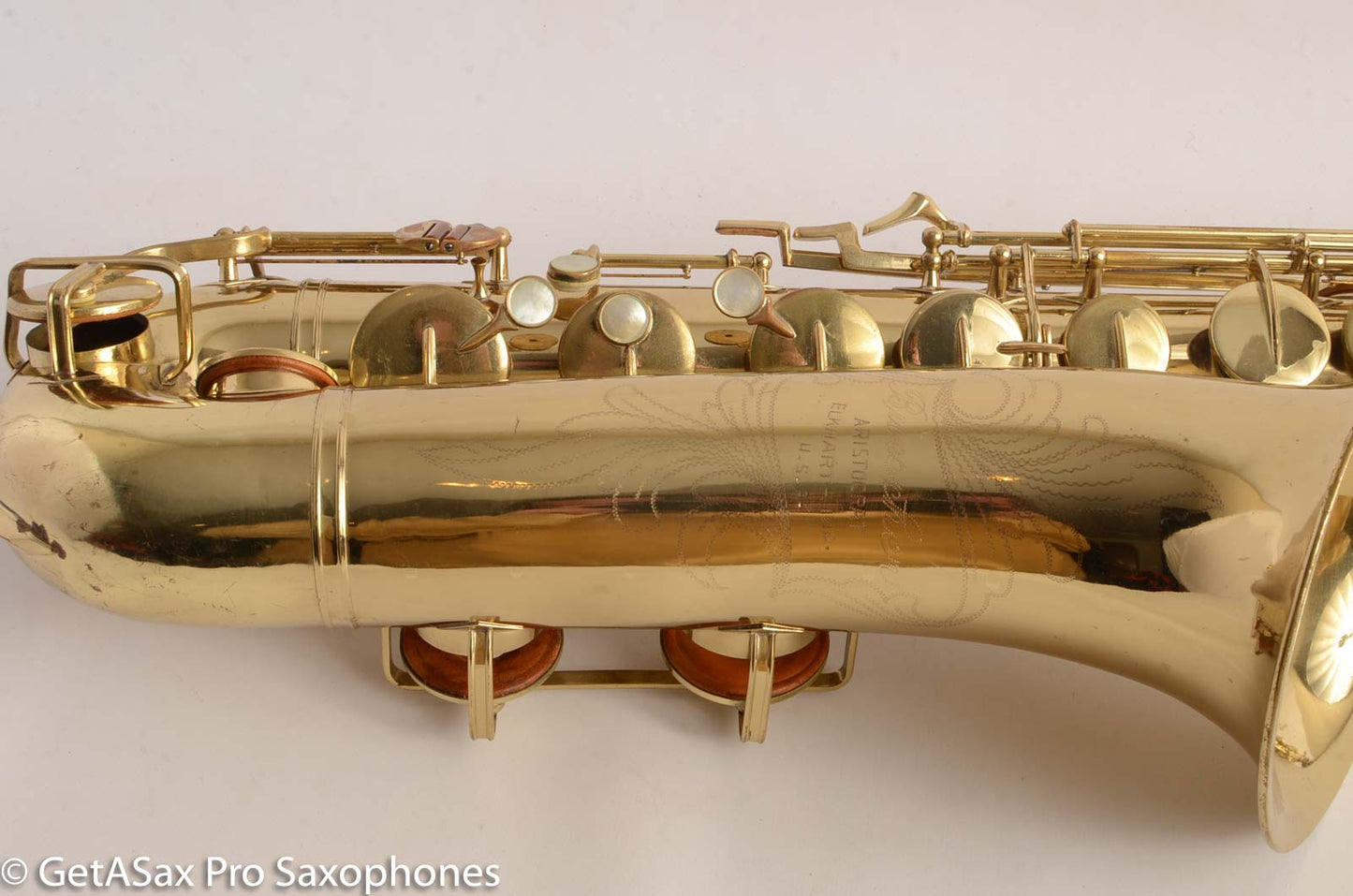 Buescher Aristocrat Tenor Saxophone 156 Relacquered Good Shape 351021