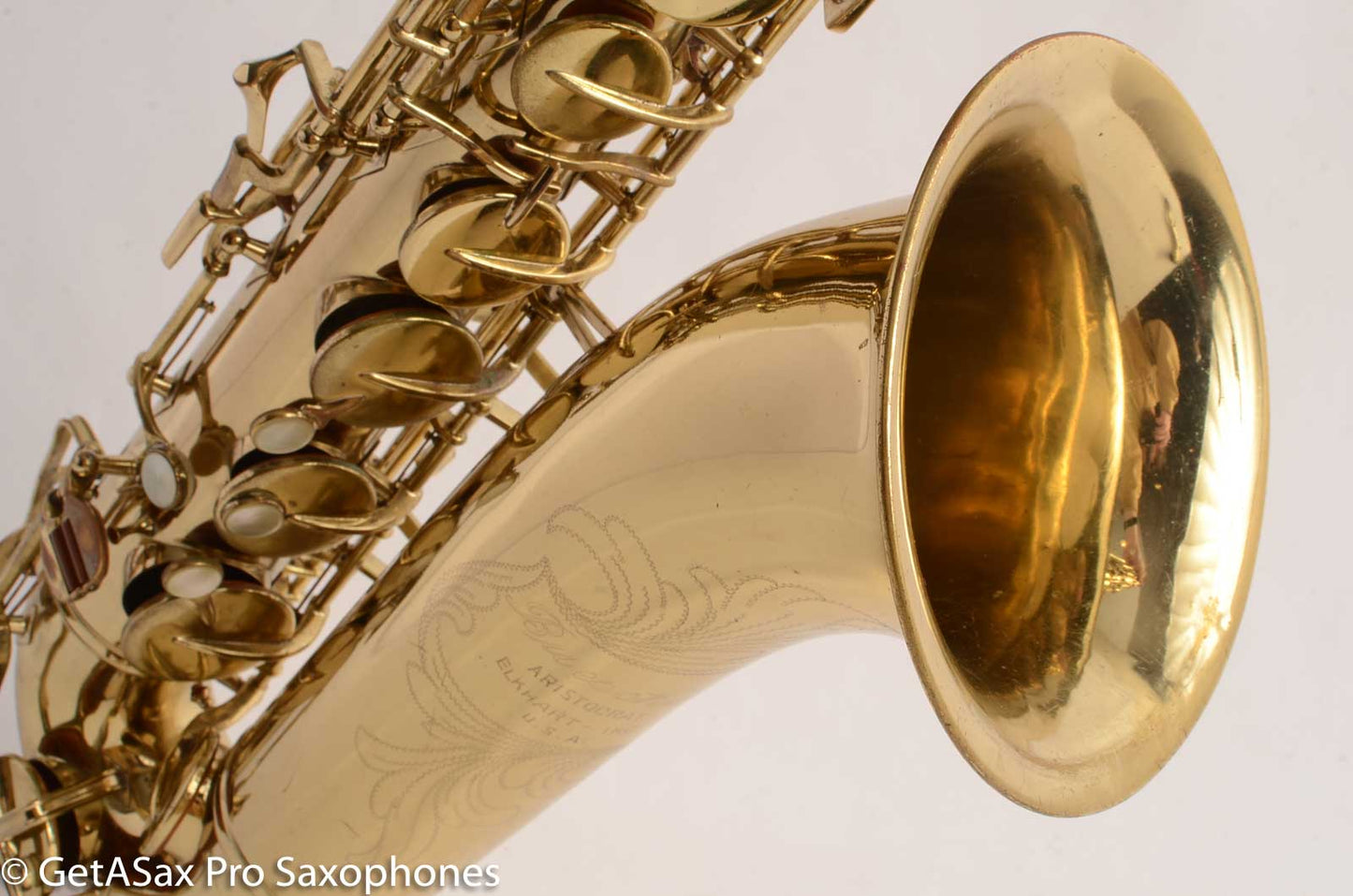 Buescher Aristocrat Tenor Saxophone 156 Relacquered Good Shape 351021