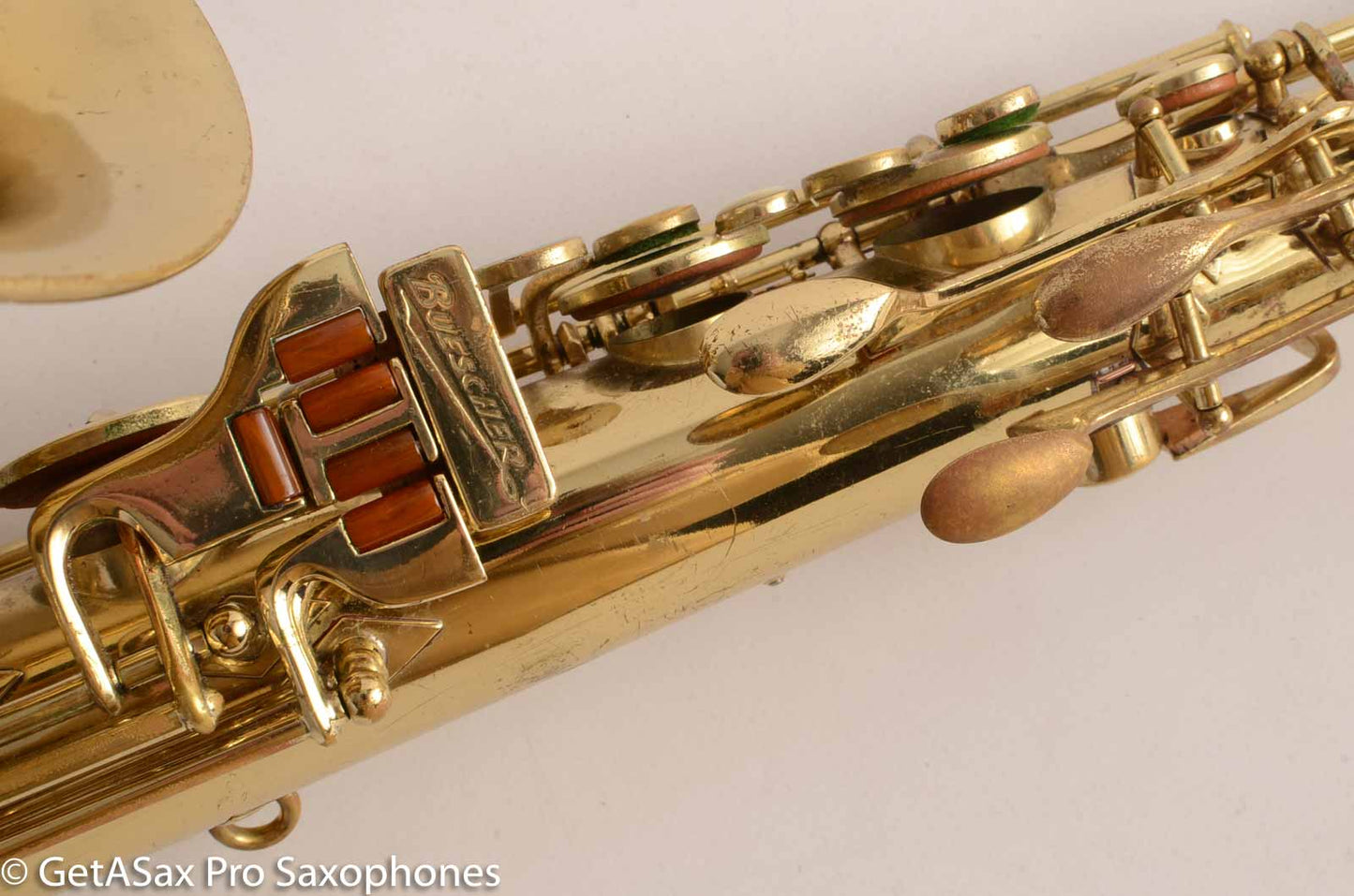 Buescher Aristocrat Tenor Saxophone 156 Relacquered Good Shape 351021