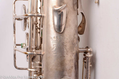 Buescher Aristocrat Series 1 Alto Original Silver 280237 01 Neck Old Pads