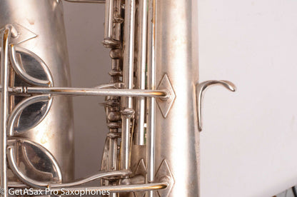Buescher Aristocrat Series 1 Alto Original Silver 280237 01 Neck Old Pads