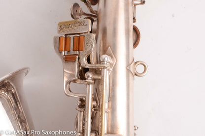 Buescher Aristocrat Series 1 Alto Original Silver 280237 01 Neck Old Pads