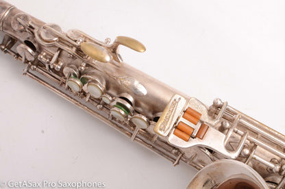 Buescher Aristocrat Series 1 Alto Original Silver 280237 01 Neck Old Pads