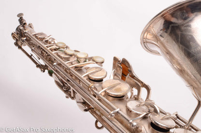 Buescher Aristocrat Series 1 Alto Original Silver 280237 01 Neck Old Pads