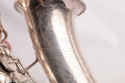 Buescher Aristocrat Series 1 Alto Original Silver 280237 01 Neck Old Pads