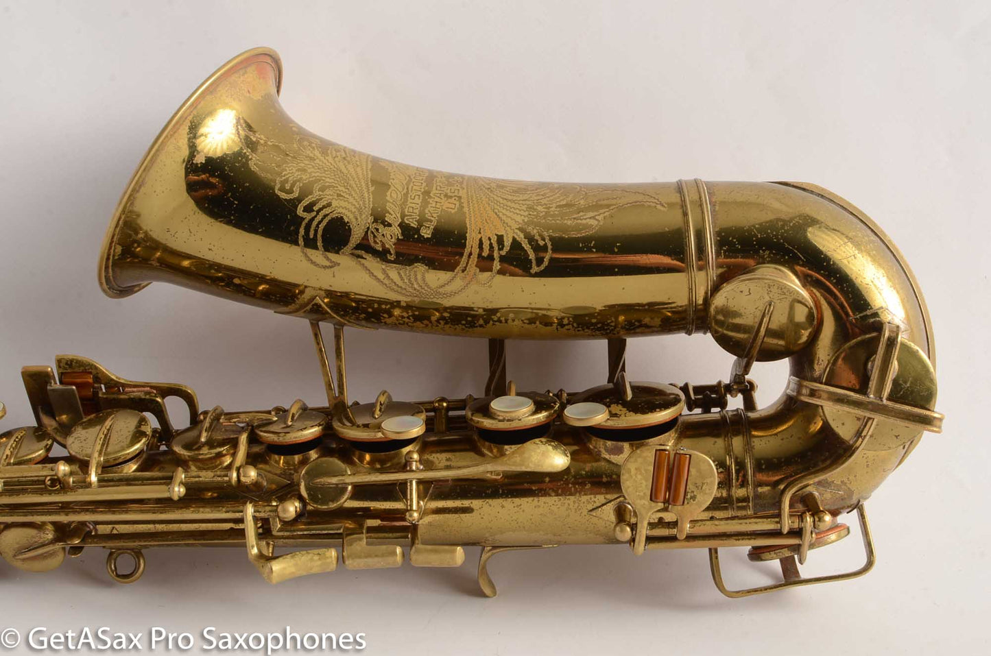 Buescher Aristocrat 140 Alto 339934 Great Deal Original Lacquer Plays on Older Pads