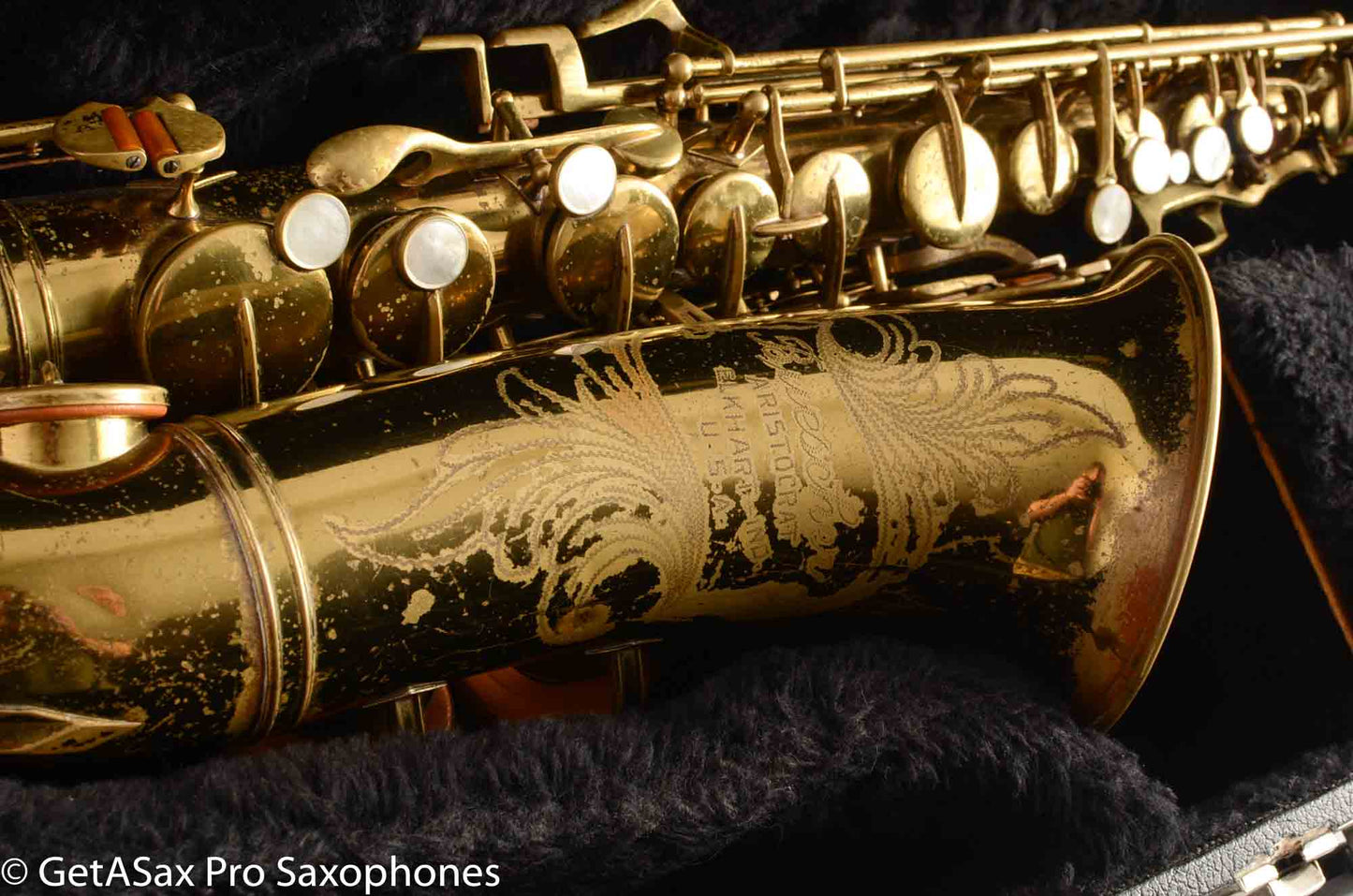 Buescher Aristocrat 140 Alto 339934 Great Deal Original Lacquer Plays on Older Pads