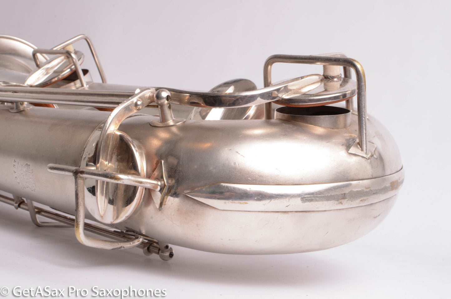 Buescher Aristocrat Series 1 Deco Engraved Silver Baritone Small Bell Fantastic 273737