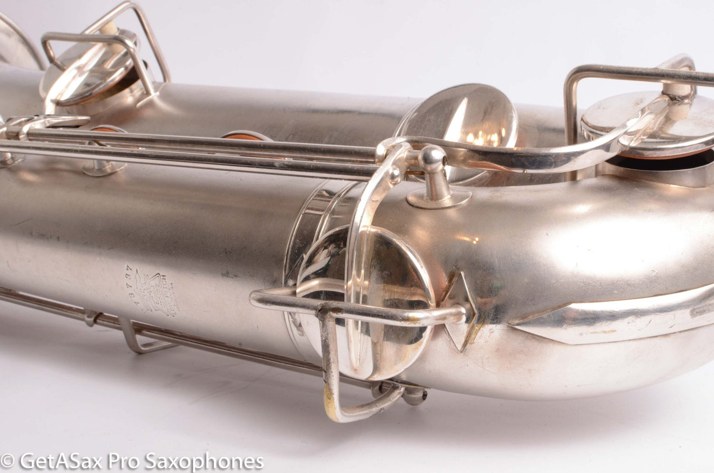 Buescher Aristocrat Series 1 Deco Engraved Silver Baritone Small Bell Fantastic 273737