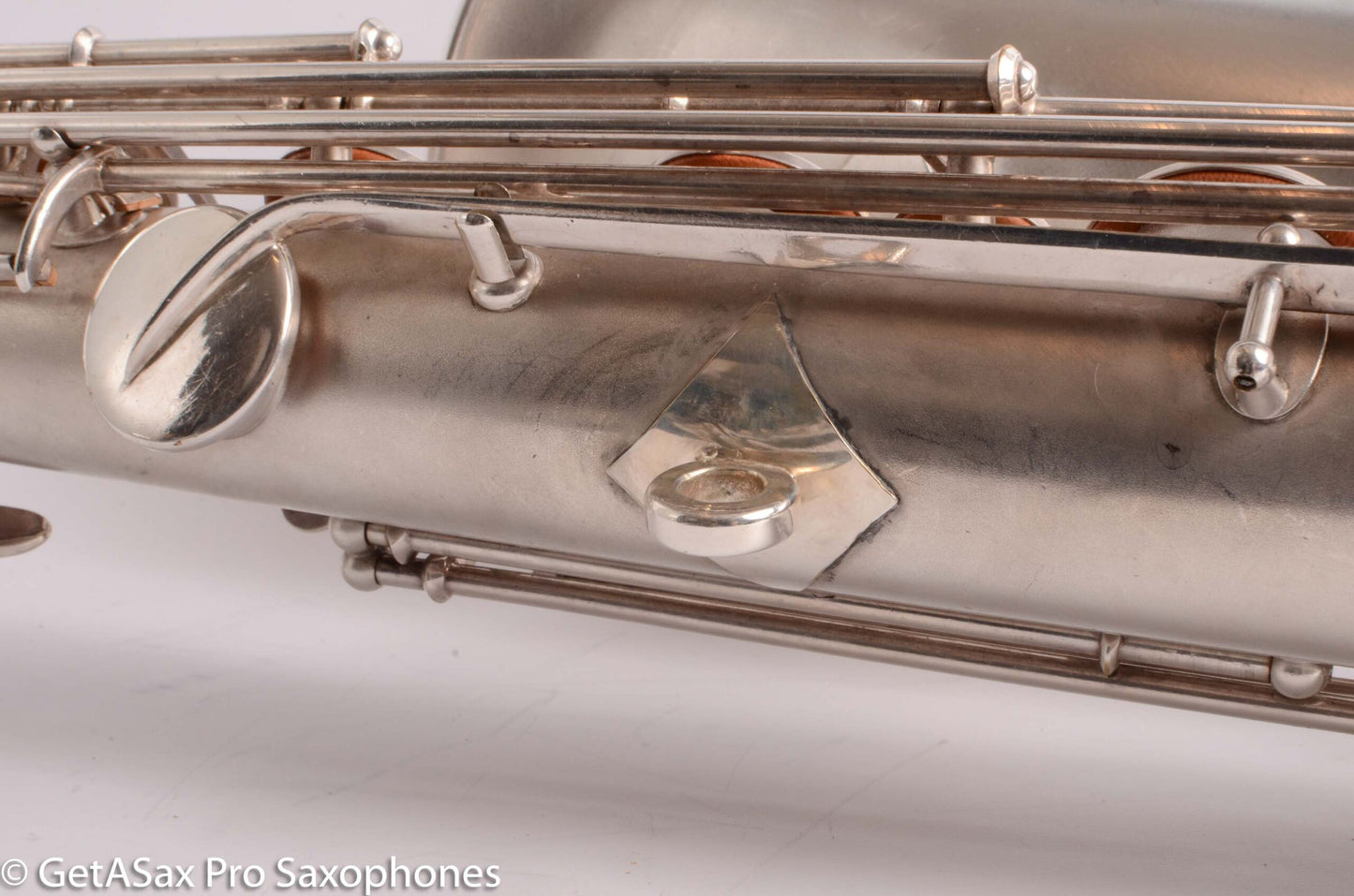 Buescher Aristocrat Series 1 Deco Engraved Silver Baritone Small Bell Fantastic 273737