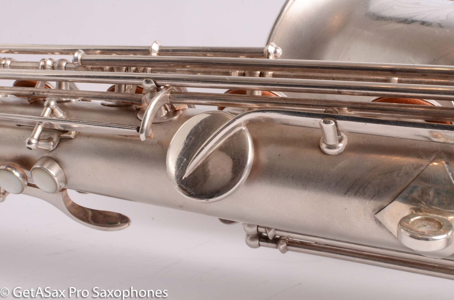 Buescher Aristocrat Series 1 Deco Engraved Silver Baritone Small Bell Fantastic 273737
